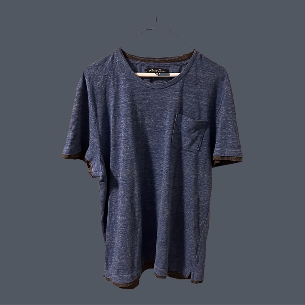 *EUC* Kenneth Cole 2XL (XL actual) Pocket Tee - Blue